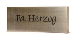 Schriftzug gelasert